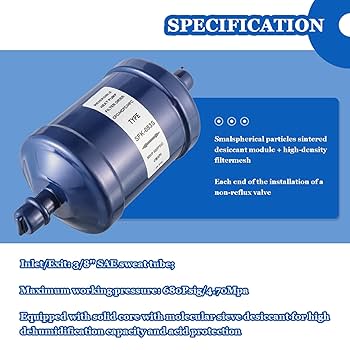 Amazon.com: BOJACK Refrigerant Filter Drier Bi-Flow Liquid